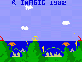 Atlantis title screen for Intellivision